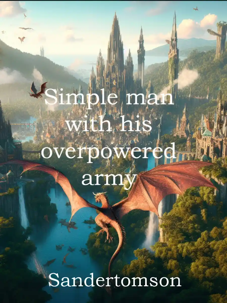 Simple man with his overpowered army